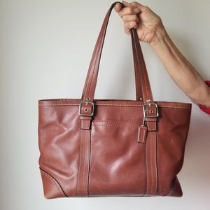 Coach brown leather purse